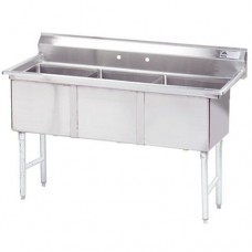 Fabricated Bowl 77" x 30" Triple 3 Compartment Scullery Sink - B00KN1X4N6